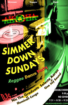 Akasha presents: Simmer Down Sundays
